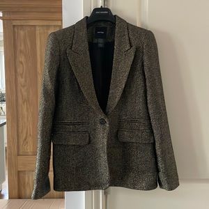 Smythe wool blend metallic blazer size 12